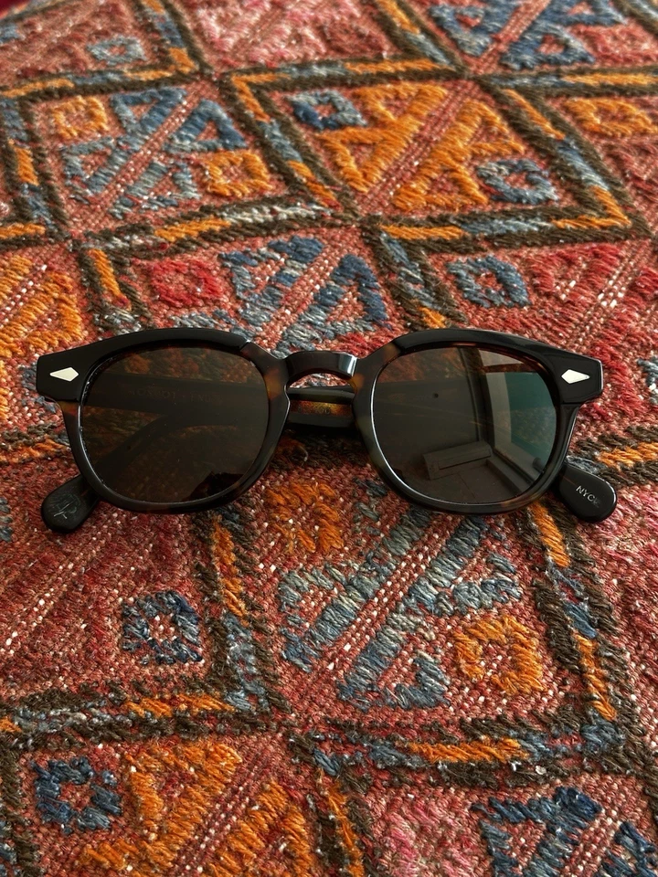 Moscot x END. Gafas de sol Lemtosh 46 negras tortuga y marrón Foto 2 de 4