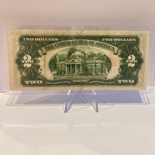 Series 1928D $2 Dollar Bill Legal Tender Red Seal Note (D00181424A) US Currency - Picture 2 of 2