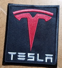 Tesla Patch approx 3x3.5"