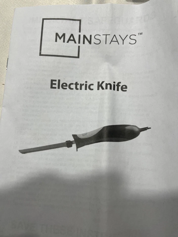 Cuchillo eléctrico Mainstays -Fácil limpieza - Cuchillas aptas para lavavajillas - Mango ergonómico Foto 3 de 4