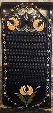 HAND PAINTED FOLK ART TOLE TOLEWARE METAL GRATER SIGNED JAN