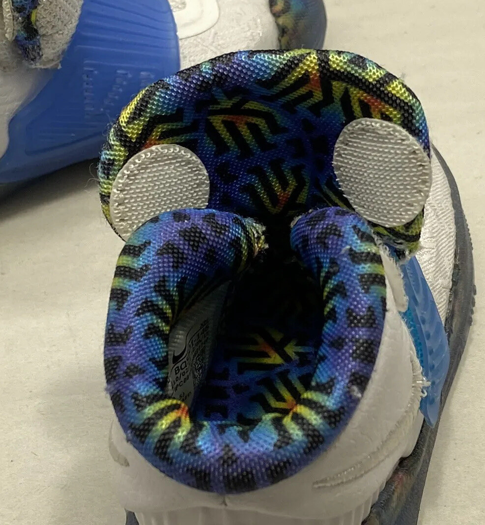 Nike Kyrie Irving Basketball Shoes Boys TODDLER INFANT Sz. 4C -White Blue Hi-Top thumbnail 6