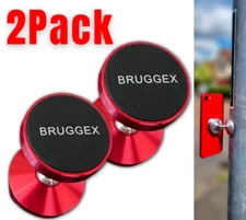 2 X Gym Magnetic Phone Holder Double Sided Magnetic Phone Mount Compatible