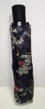 ED HARDY COMPACT UMBRELLA SKULL SNAKES HEARTS    Love Kills Slowly Auto Open NWT