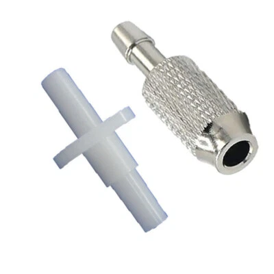 10Pcs Luer Taper Universal Metal Airway Connector NIBP Cuff AirHose Tube Adapter - Photo 1/4
