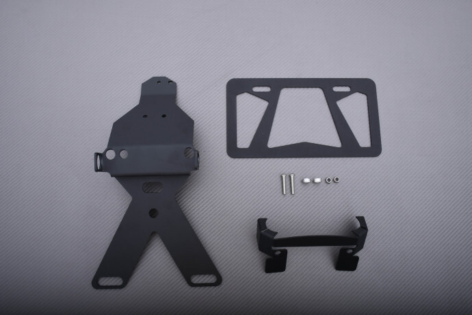 Support de plaque moto alu CNC noir pour Honda Rebel 300 CMX300