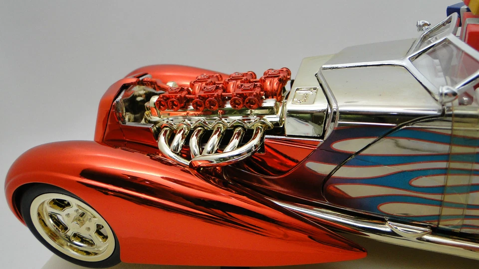 Hot Rod Classic Custom Built Concept 1 Model 12 Race Car 24 18 - Image 2 of 4