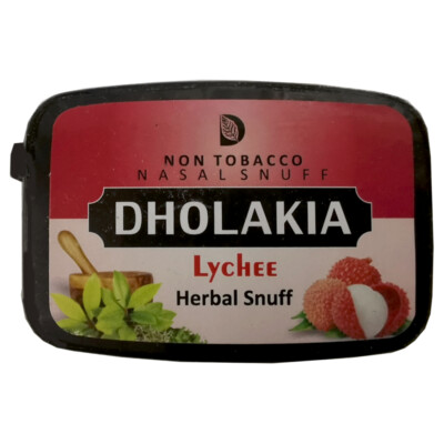 Dholakia Nasal Snuff ''Non Tobacco'' Tabakfrei Lychee 9g