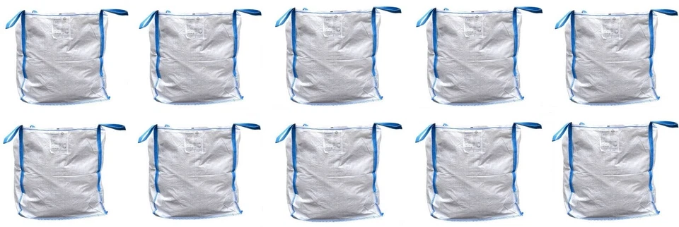 B TEUROBRECHER 10 Stück BIG BAG 90x90x90cm 1000 KG BigBags Schüttgutbehälter 4 Schlaufen