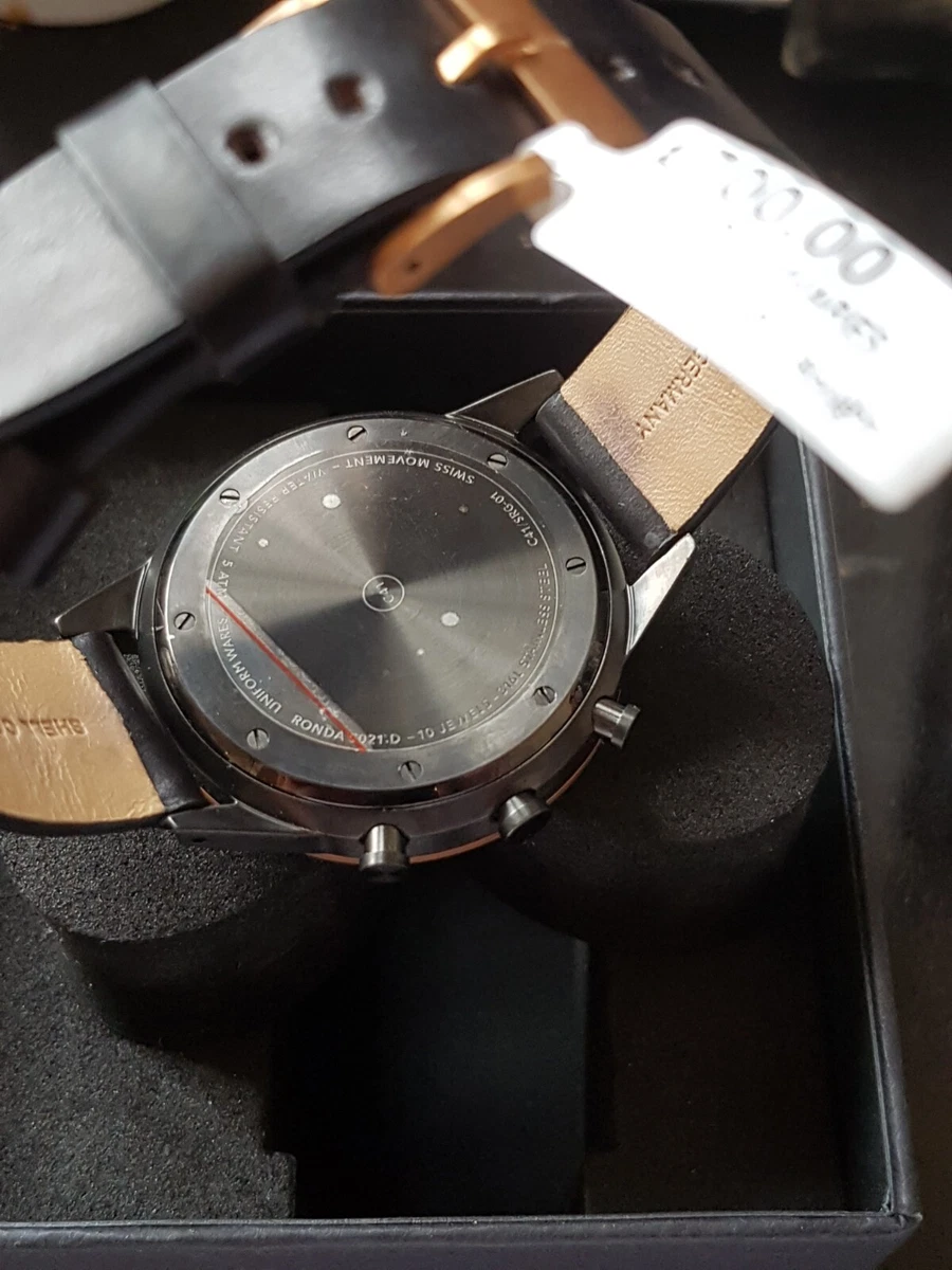PRE OWNED UNIFORM WARES MENS C41 CHRONOGRAPH WATCH RONDA 5021 eBay