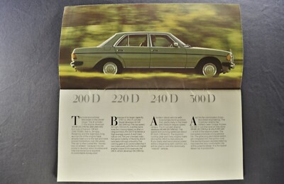 1979 Mercedes-Benz Brochure 240 250 280 CE SE 450 550 SL SLC 600