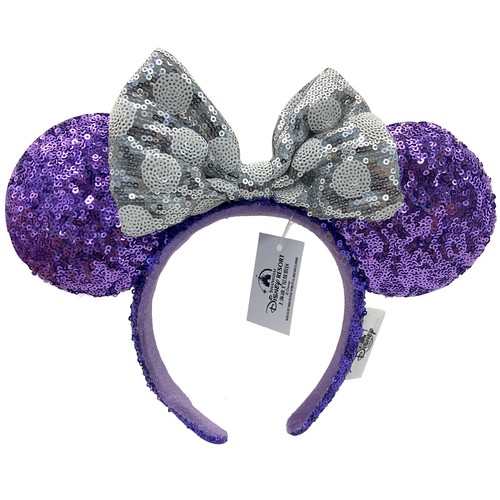 Disney- Parks Princess Mickey Magical Bow Minnie Mouse Ears Bow Sequins Headband - Picture 153 of 206
