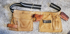 Vintage Rooster Carpenter's Suede Tool Apron