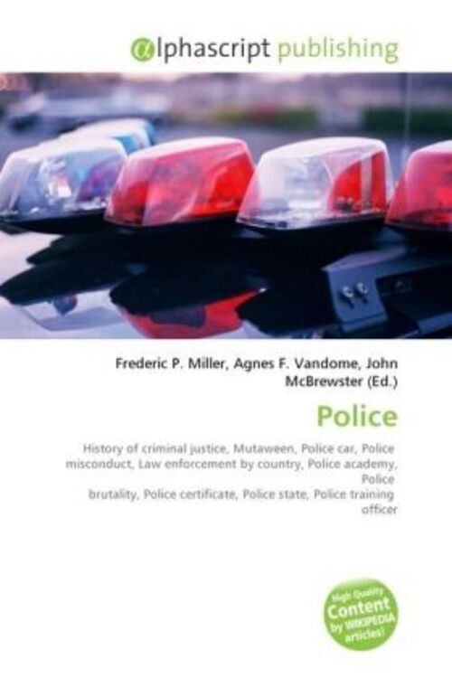 Frederic P. Miller (u. A.) | Police | Taschenbuch | Englisch | Ean