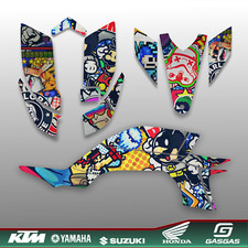 Stickers para Yamaha YFZ450 ATV 2003-2008 Kit Gráfico Completo