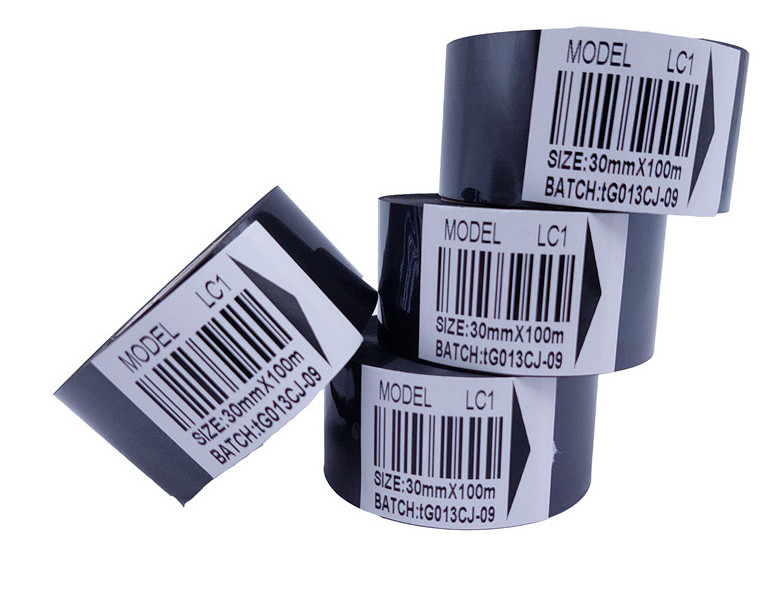 5 Rolls Black LC1 Hot Stamping Foil Thermal Transfer Ribbon 25mm/30mm/35mm*100m