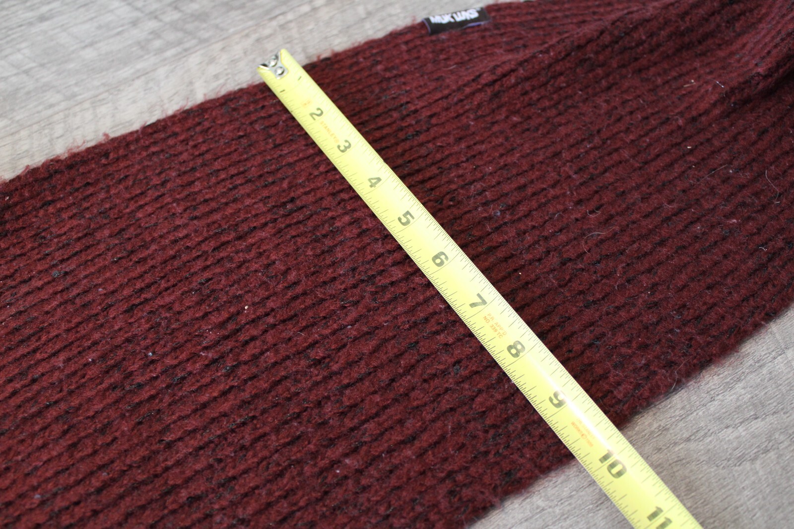 Muk Luks Oblong Rectangle Knit Solid Dk Brick Red… - image 5