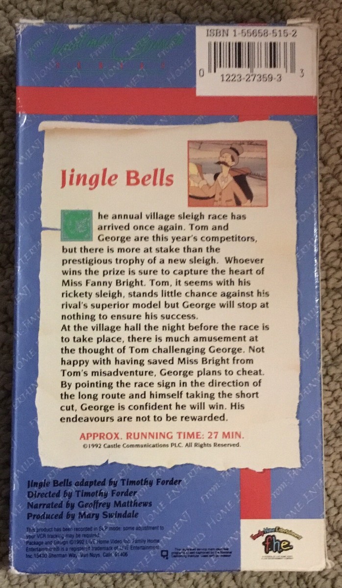 Jingle Bells (VHS, 1992) 12232735933| eBay