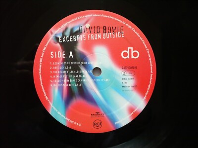 David Bowie Excerpts From Outside Vinyl EU 1995 RCA BMG 1st Press