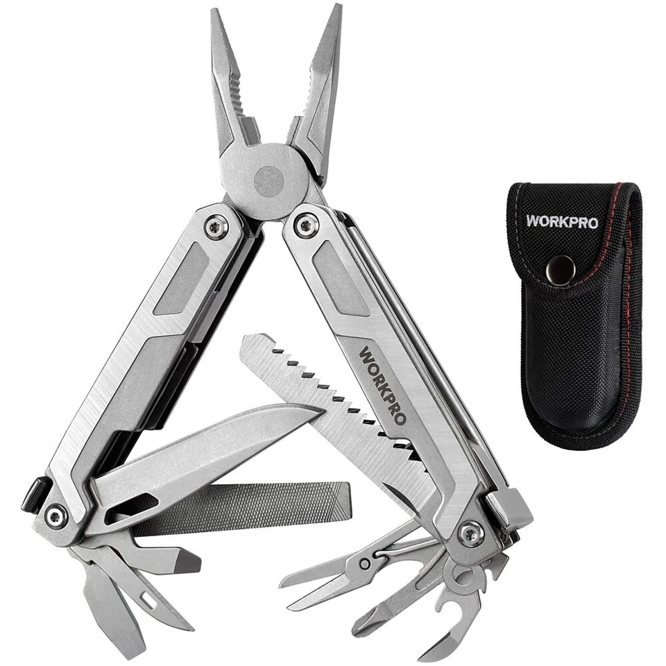 Juego de alicates de cuchillo de bolsillo multiherramienta 15 en 1/16 en 1/21 en 1 bloqueo de seguridad y funda Foto 4 de 4