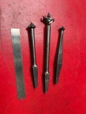 Vintage Mathieson & Robert Sorby Cast Steel Countersink and Auger Drill Bits x3