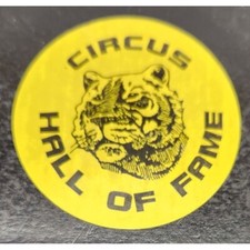 Circus Hall of Fame round cardboard Ephemera - Peru Indiana