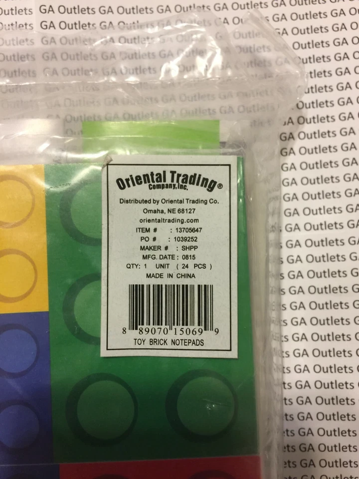 Blocs de notas de fiesta de ladrillo de color - 24 unidades Foto 2 de 4