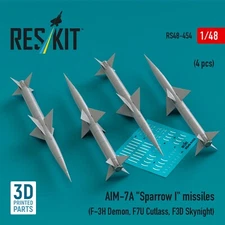 AIM-7A Sparrow I missiles (F-3H Demon, F7U Cutlass, F3D Skynight) 1:48 RS48-0454