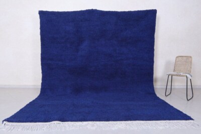 Moroccan rug blue - Berber rug - Custom Moroccan rug - Beni ourain rug - Handmad