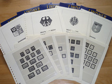 LINDNER T115 DEUTSCHES REICH 1923-1933  VORDRUCKBLÄTTER TOP GEBRAUCHT !!!