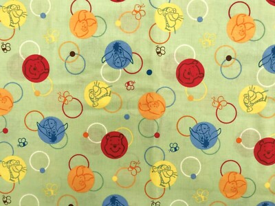 Vintage Cotton Quilt Fabric Vinnie The Pooh & Friends Disney by FQ (18'' x 22'')