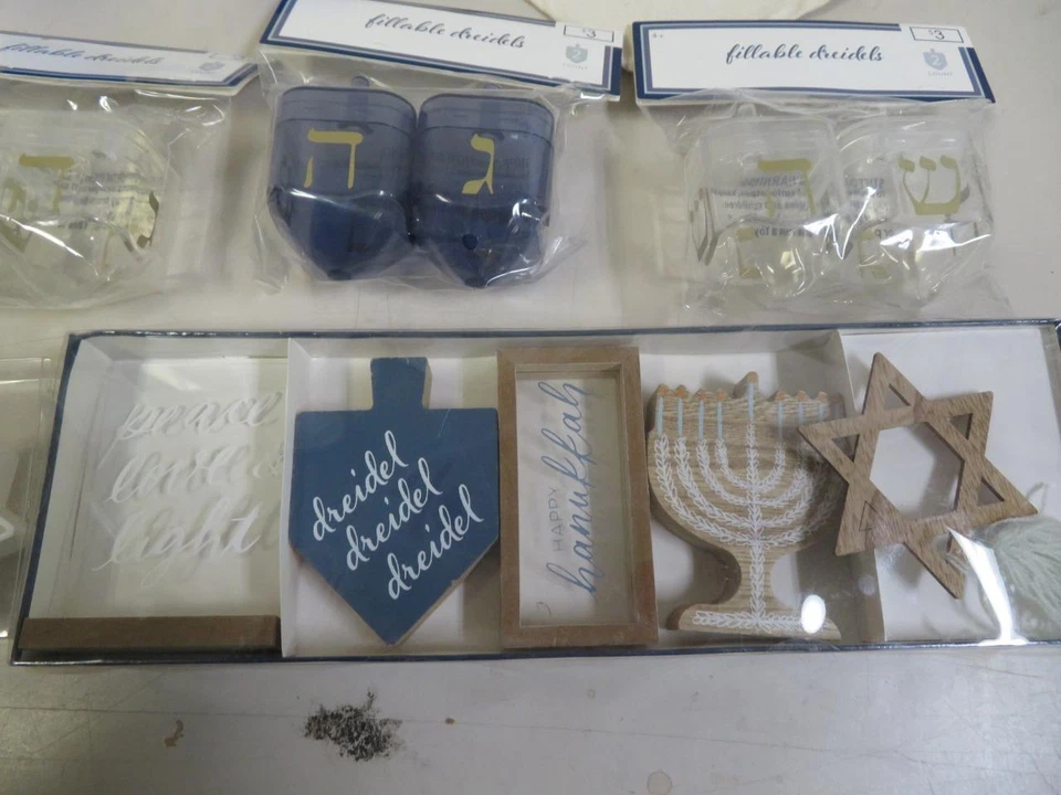 Feliz Janucá Fiesta Judía Lote Surtido Delantal Dreidels Cortadores de Galletas Decoración Foto 2 de 4