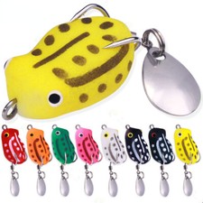 Sequins Lures Frog Bait 8pcs Multicolor Basic Fishing Gear Tackle Fish Hooks