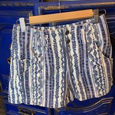 Breaker Jeans 90s Vibe Vintage High Rise Button Fly Mom Jean Shorts Aztec Sz 5