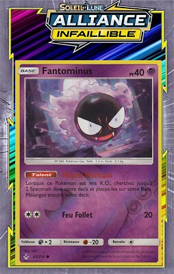 Fantominus Reverse - SL10:Unfehlbare Allianz - 67/214 - Pokemon Karte Neu DE