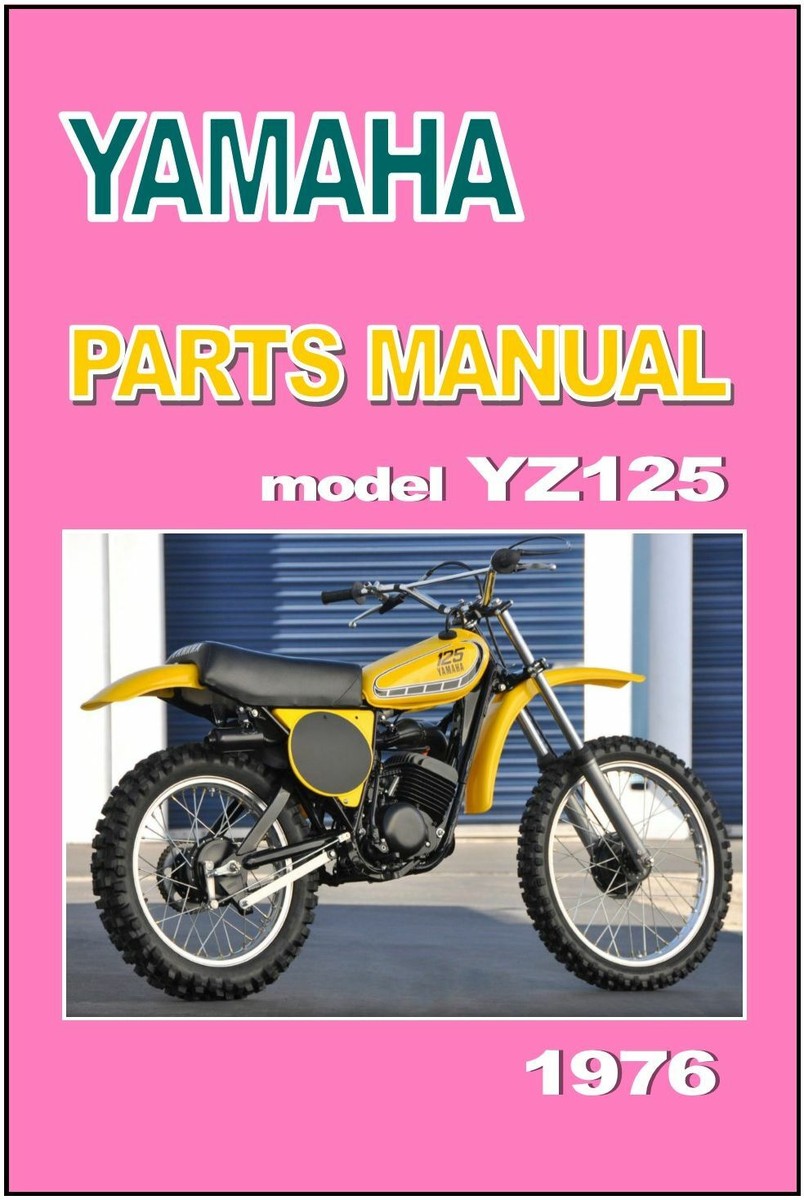 YAMAHA Parts Manual YZ125 YZ125C 1976 VMX Replacement Spares