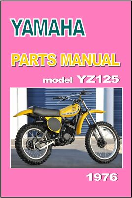 YAMAHA Parts Manual YZ125 YZ125C 1976 VMX Replacement Spares