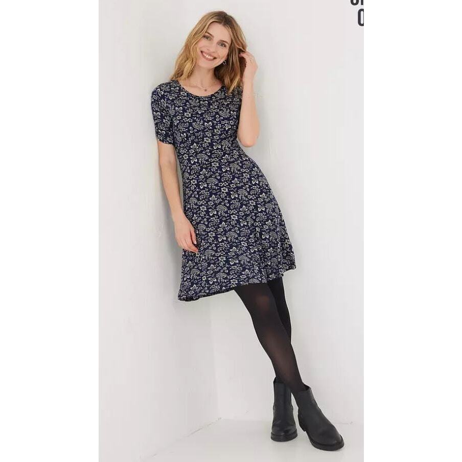green emerald velvet dress Ronnie Navy Ponte Jersey Mini Dress – Finery London main image 1