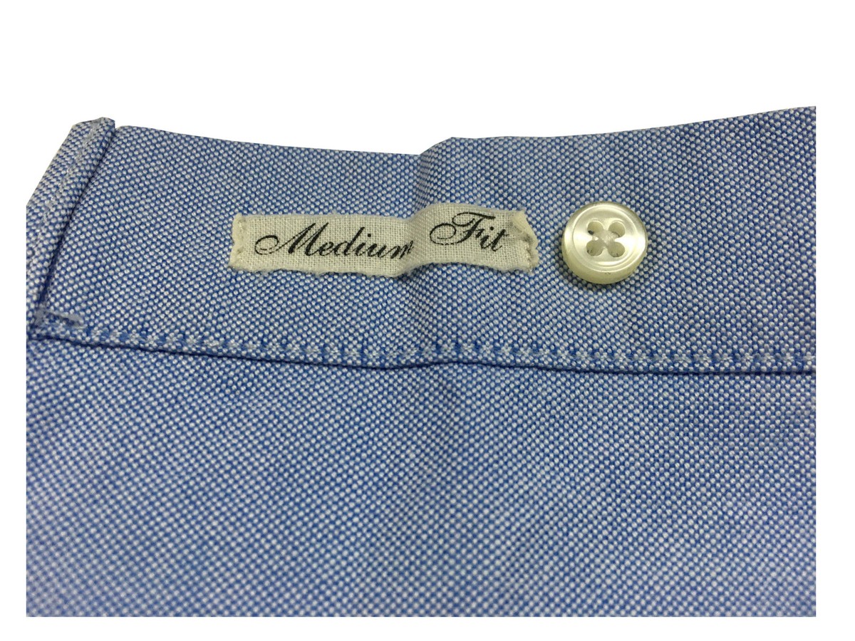 Chemise MAURO GRIFONI Oxford Avec Col Rompu Et Poches - 100% Coton, Taille Medium Fit, Neuve