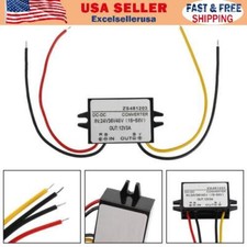 Waterproof DC-DC Converter 24V 36V 48V Step Down to 12V Power Supply Module 3A