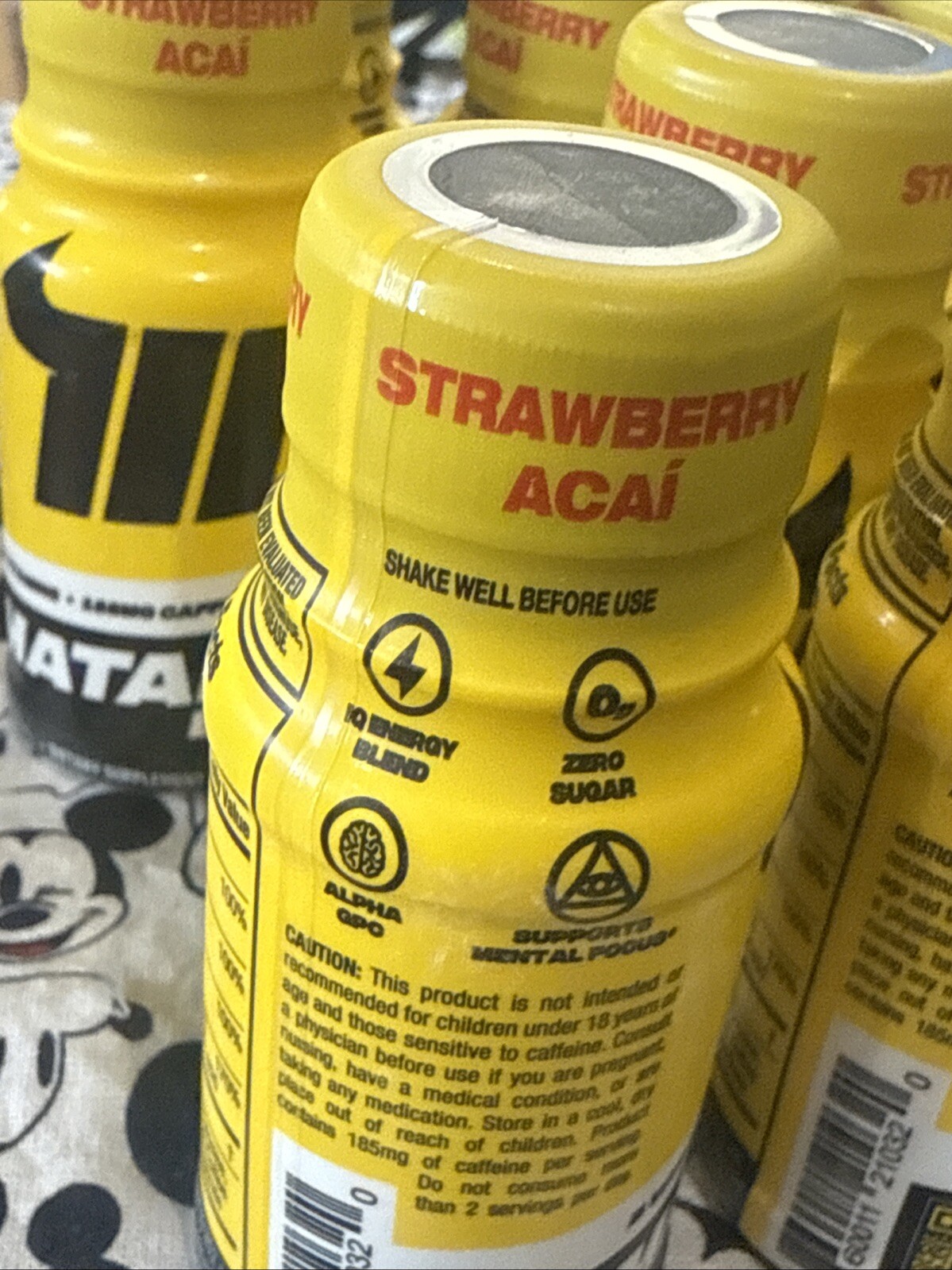 Matador Energy Shot Drink Strawberry Açaí 2oz W/o Box 12 Bottles EXP 10/25 Rd