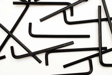 (25) Long Arm 1/4 x 5-1/2 Hex Key SAE Inch Allen Wrench Alloy Steel Black 1/4"