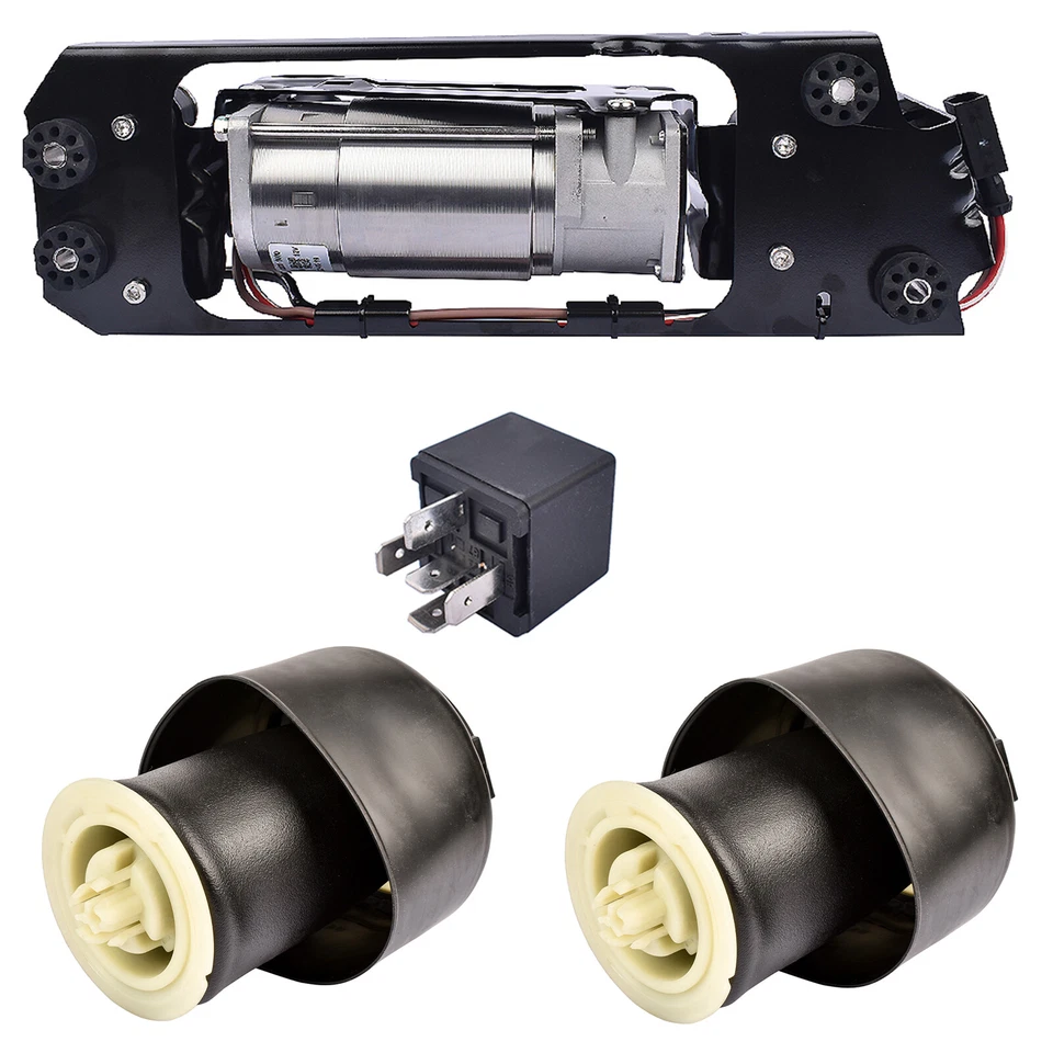 Air Suspension Compressor Pump& 2*Air Spring For BMW 5 Series F11 518d 520d 530d - Image 3 of 4