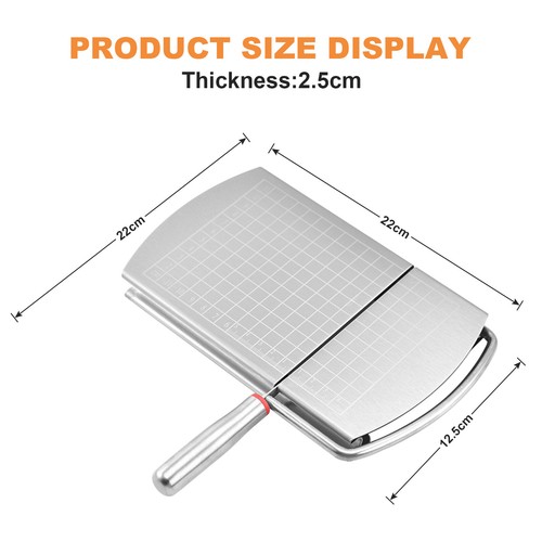 Cheese Slicer Cutter Board Stainless Steel Wire Cutting Hand Tool w/Size Scale - Picture 4 of 14