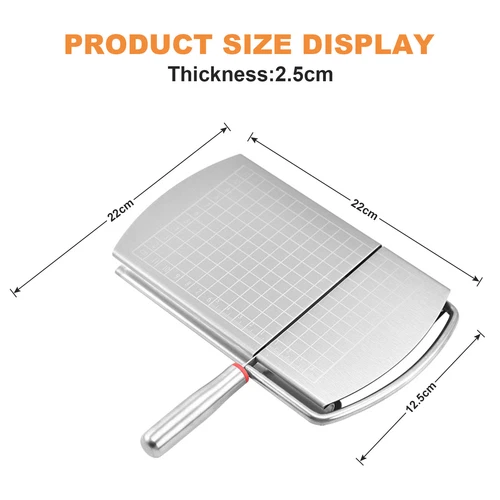 Cheese Slicer Cutter Stainless Steel Block Cheese Slicer with Size Scale New - Picture 7 of 13