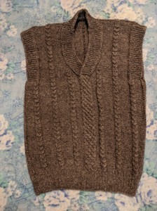 hand knitted vest