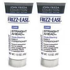 4 x JOHN FRIEDA STRAIGHT AHEAD DAILY HAIR CONDITIONER 42 g. (each) TRAVEL SIZE