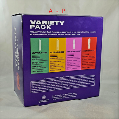 Trojan Pleasure Variety Pack Premium Latex Condoms 40 count 01