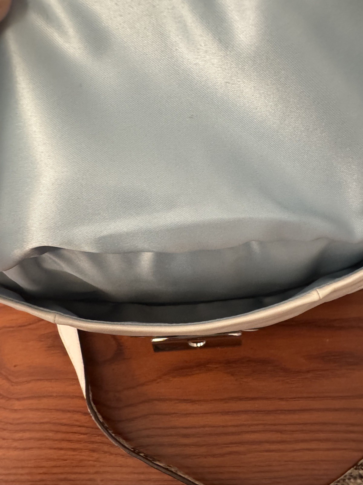 COACH #19325 Python Embossed Off-White Leather Kr… - image 8