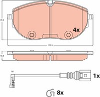 TRW BremsbelÄGe Bremsbelagsatz Vorne VW California T6 Multivan T6 Transporter T6